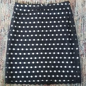 LOFT Polka Dot Skirt